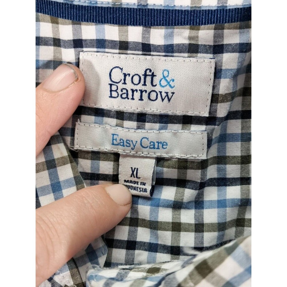 Croft & Barrow Shirt Mens Sz XL Dress Button Up Down Long Sleeve Easy Care - Picture 7 of 10